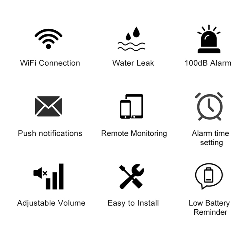 Tuya Smart WIFI Water Leak Sen - Water Alarm Sensor avaliação e preço