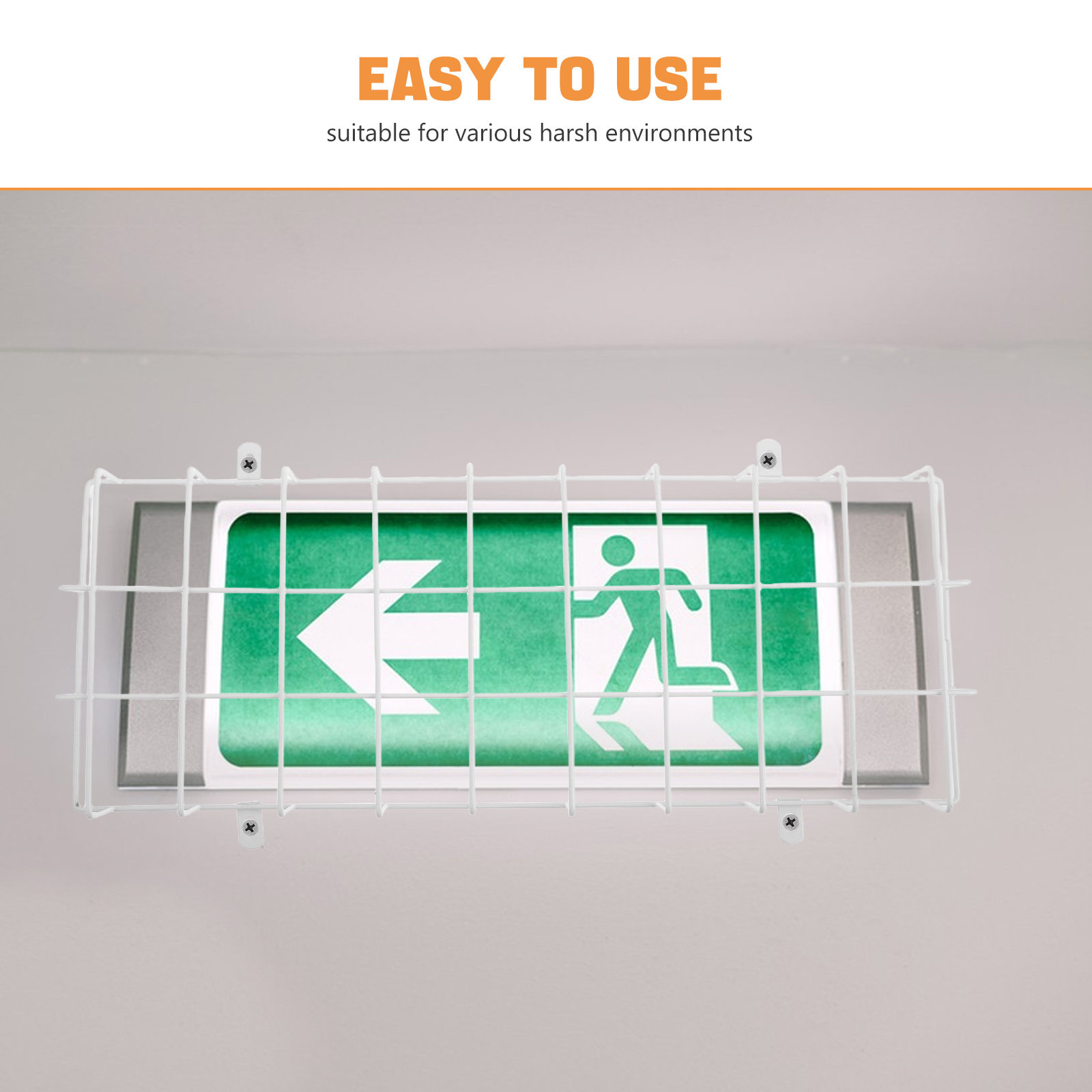 4Pcs Exit Sign Safety Cage Imp - Emergency Exit Sign avaliação e preço