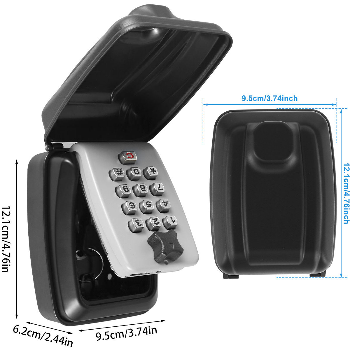 Key Lock Box Wall-Mount Secret - Lockbox Key Secure avaliação e preço