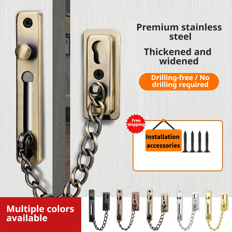 Heavy-Duty Polished Press Latc - Security Chain Door avaliação e preço