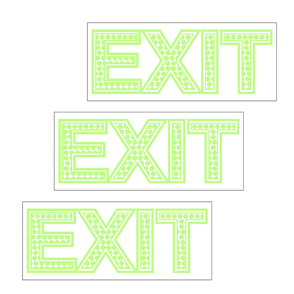 3Pcs Exit Signs Night Luminous - Emergency Exit Sign avaliação e preço