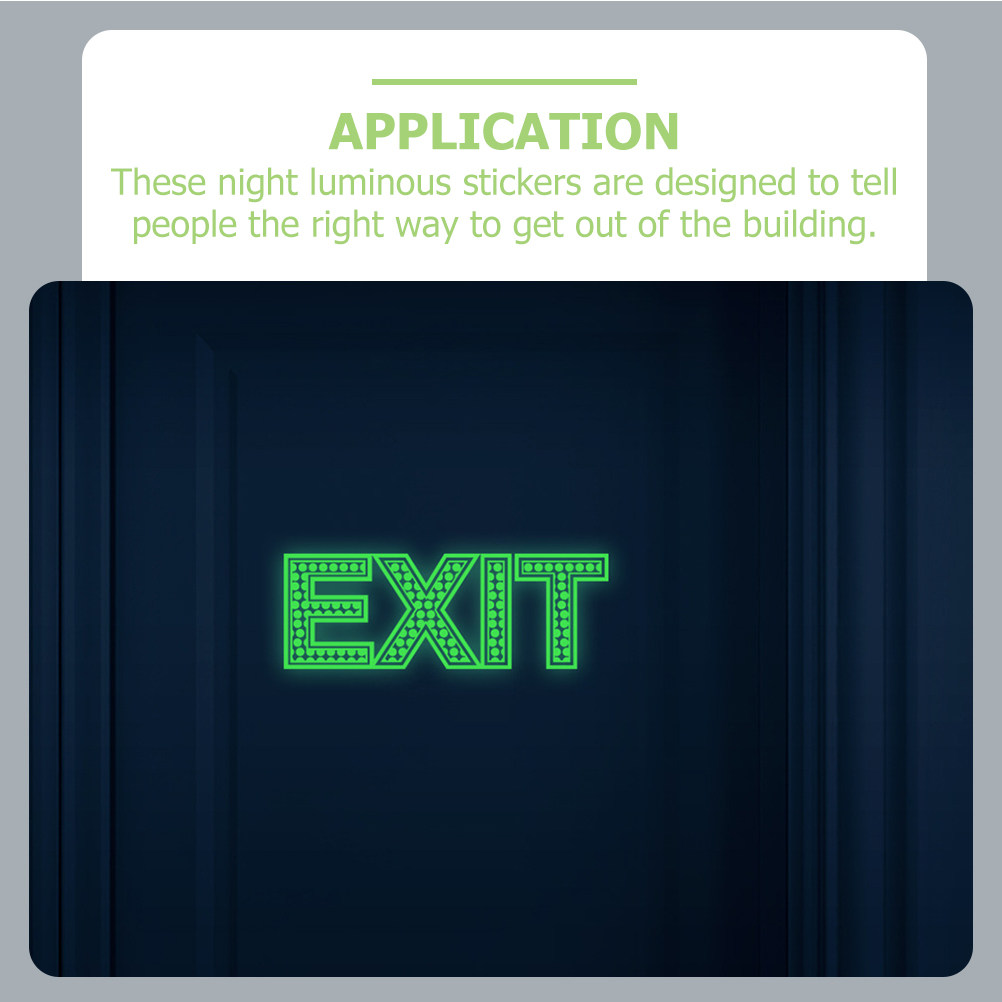 3Pcs Exit Signs Night Luminous - Emergency Exit Sign avaliação e preço