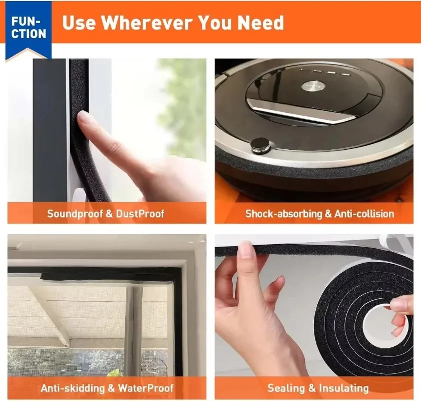 Thick Foam Window Sealing Stri - Window Lock Bar avaliação e preço