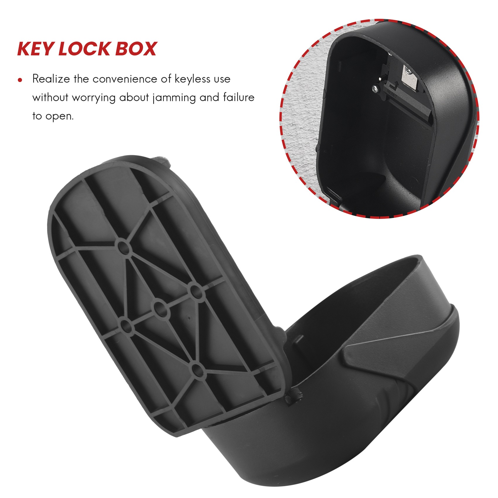 B27B Key Lock Box Wall Mount 4 - Lockbox Key Secure avaliação e preço