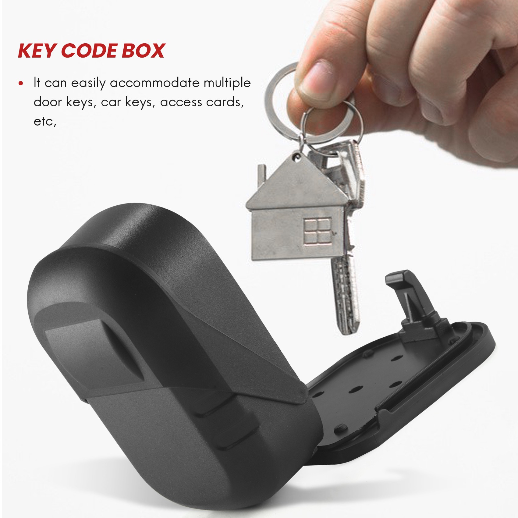 B27B Key Lock Box Wall Mount 4 - Lockbox Key Secure avaliação e preço