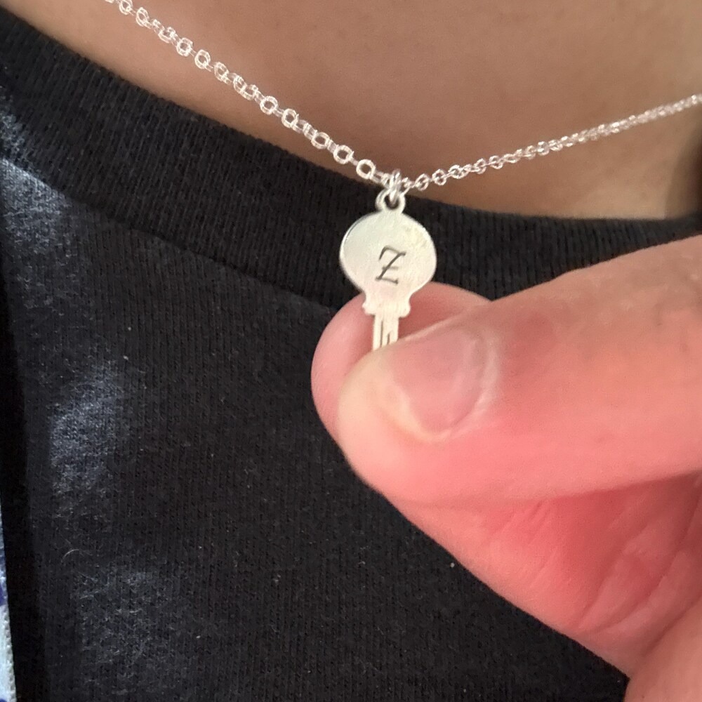 Custom Dainty Key Necklace Sta - Personal Alarm Keychain avaliação e preço