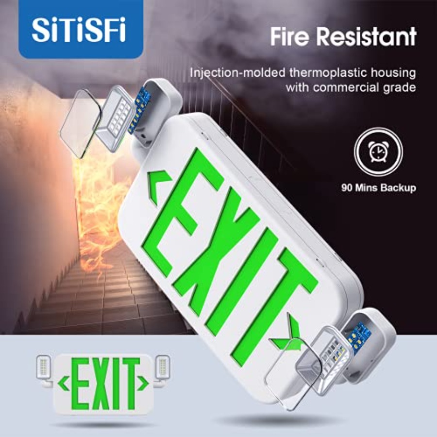Led Combo Emergency Exit Sign  - Emergency Exit Sign avaliação e preço