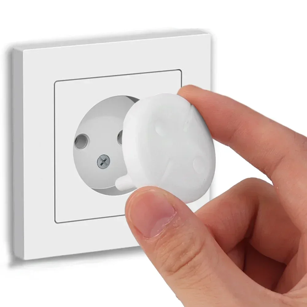 White Electrical Safety Socket - Outlet Cover Baby avaliação e preço