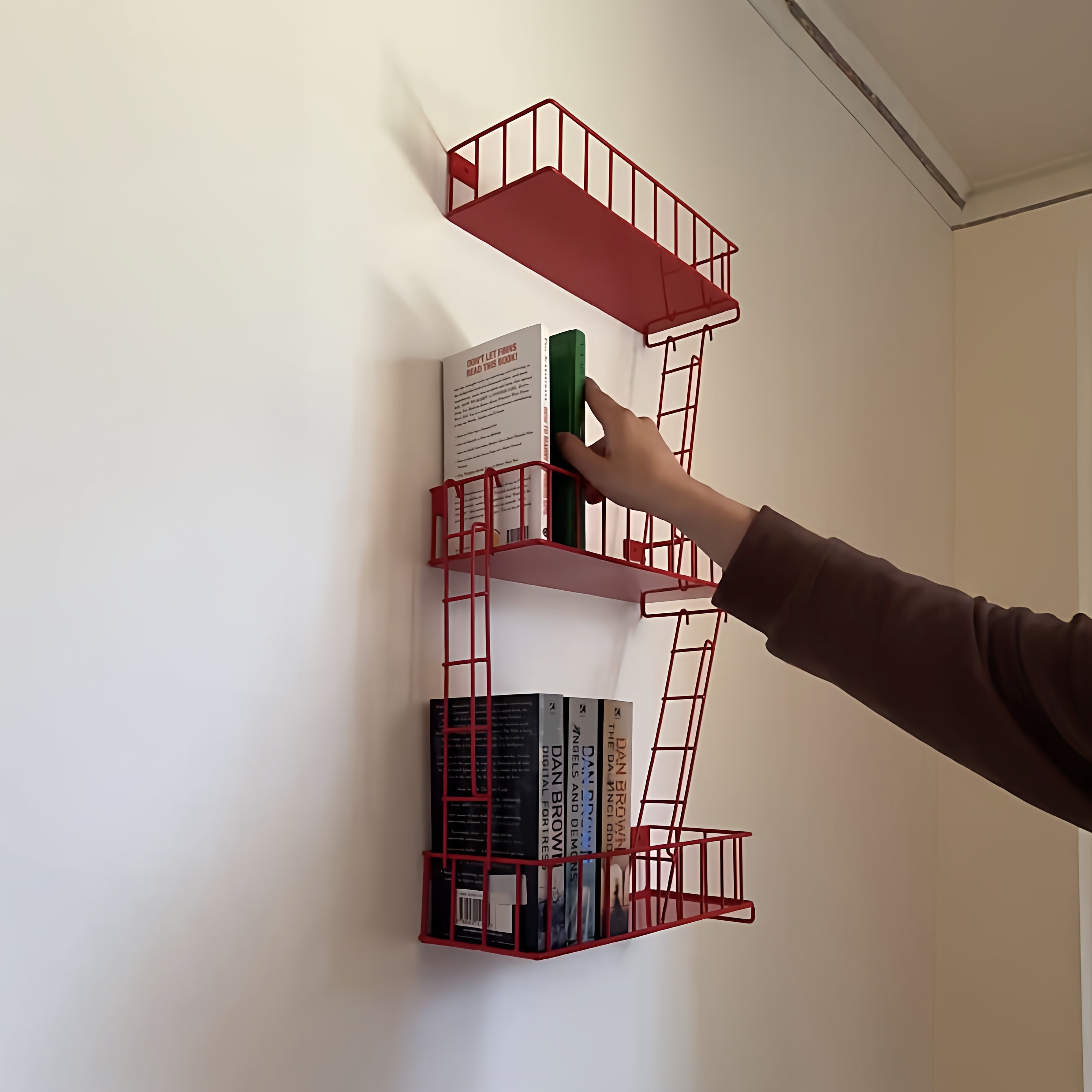Fire Escape Wall Shelf, 3-Tier - Fire Escape Ladder avaliação e preço