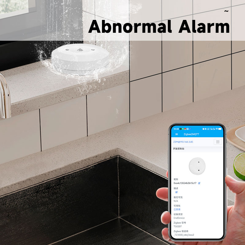 Smart ZigBee3.0 2MQTT Water Le - Water Alarm Sensor avaliação e preço