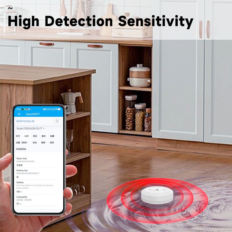 Smart ZigBee3.0 2MQTT Water Le - Water Alarm Sensor avaliação e preço