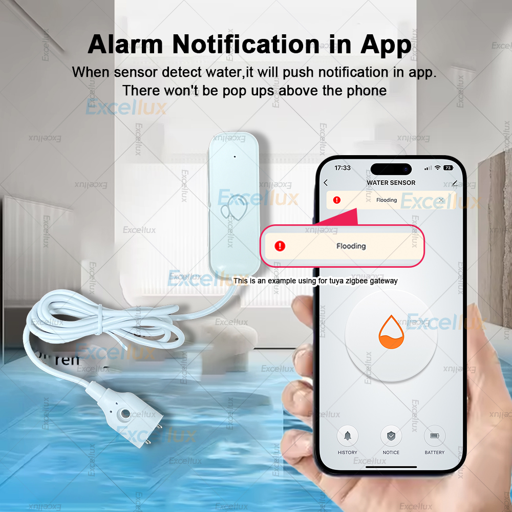 Zigbee Smart Water Leak Sensor - Water Alarm Sensor avaliação e preço