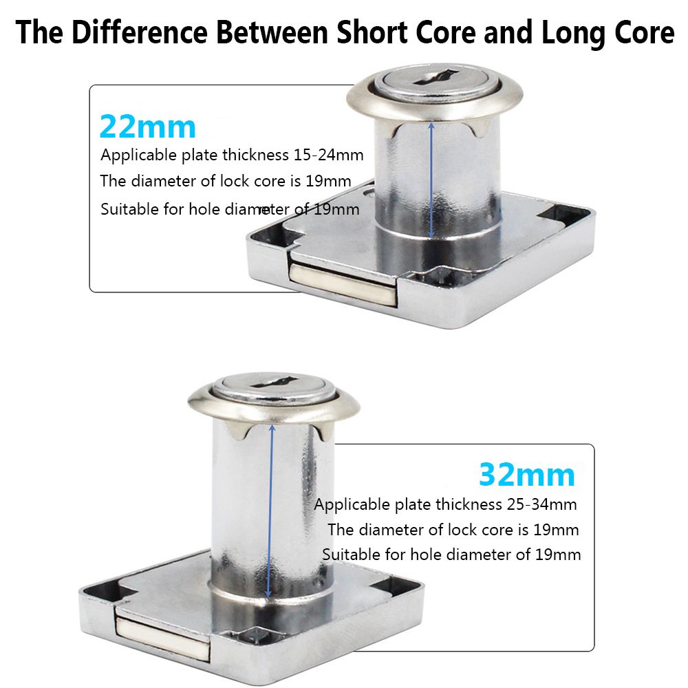 Office Burglarproof Zinc Alloy - Medicine Cabinet Lock avaliação e preço