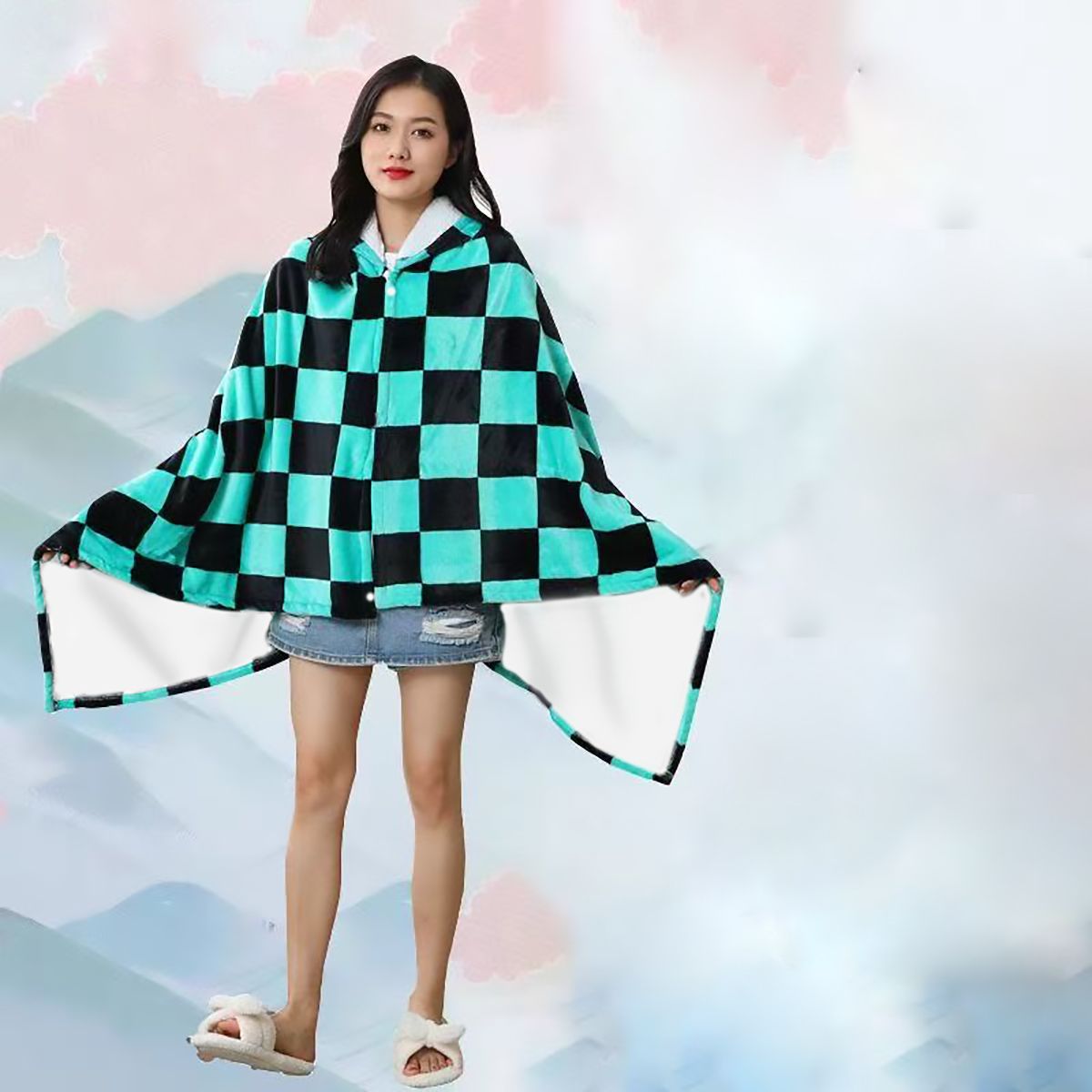 Anime Flannel Blanket Hoodie S - Fire Blanket Kitchen avaliação e preço