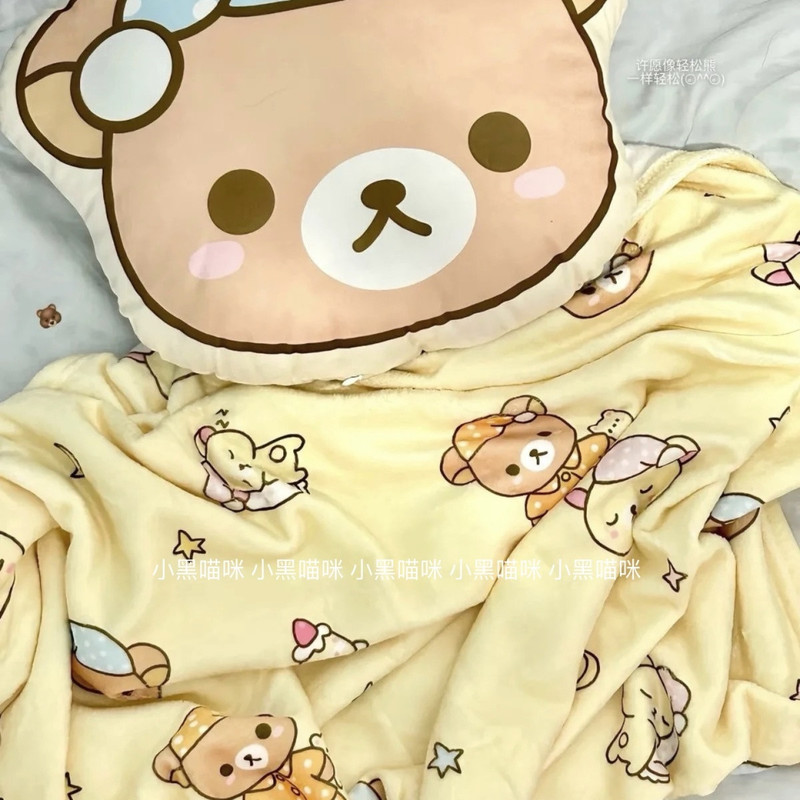 Cartoon Rilakkuma Flannel Thro - Fire Blanket Kitchen avaliação e preço