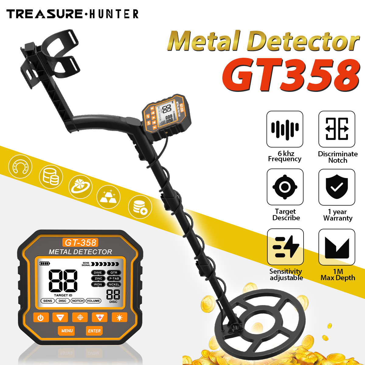 Treasure Hunter Metal Detector - Co Detector Plug avaliação e preço