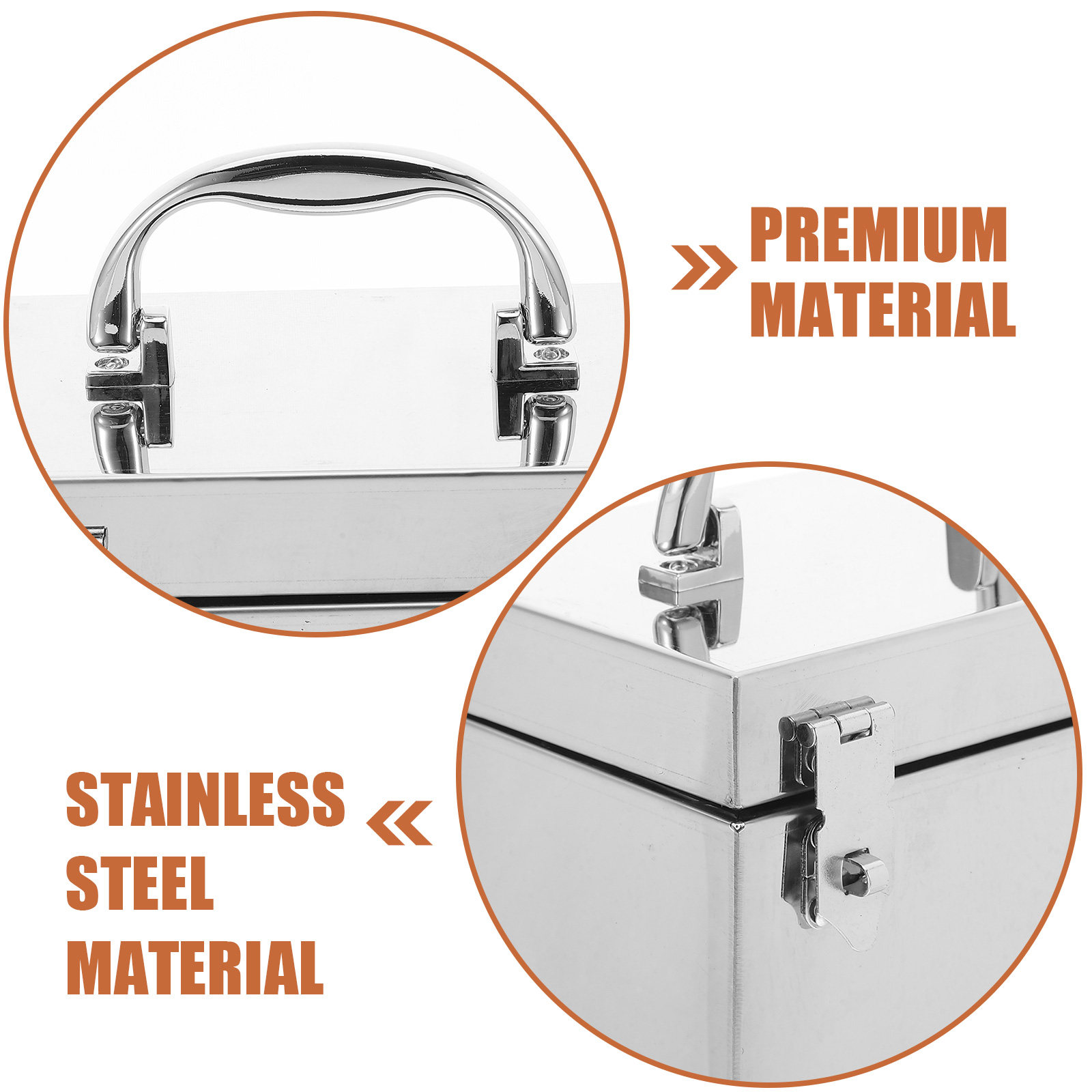 Lockable Stainless Steel Cash  - Lockbox Key Secure avaliação e preço