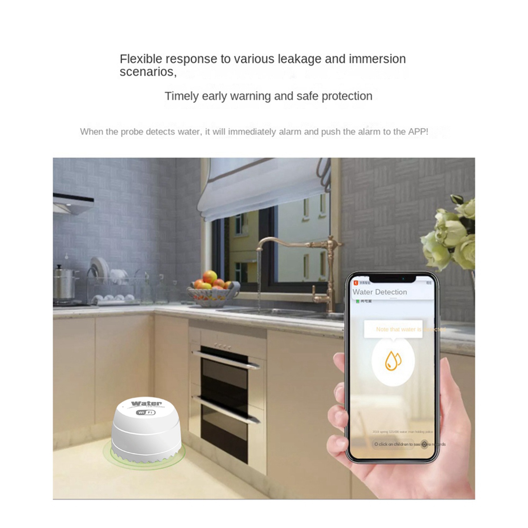 ABKW-3X Wifi Crow Smart Water  - Water Alarm Sensor avaliação e preço
