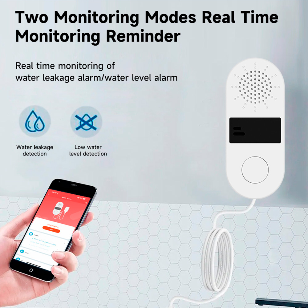 Tuya Wifi Water Leak Detector  - Water Alarm Sensor avaliação e preço