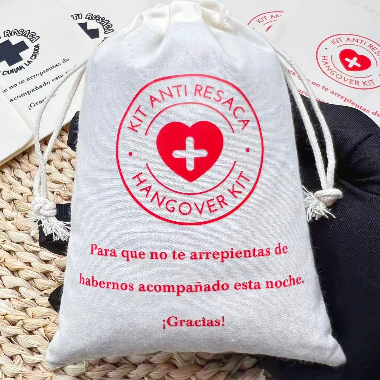 5PCS Spanish Hangover First Ai - First Aid Bag Kit avaliação e preço