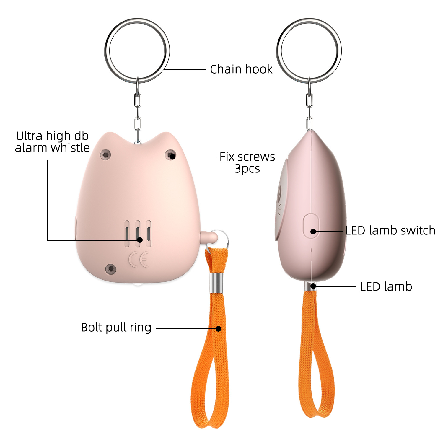 2025 New Personal Alarm Self-d - Personal Alarm Keychain avaliação e preço