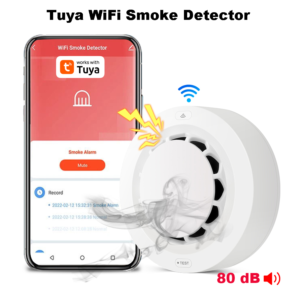 Tuya WiFi Smoke Alarm Fire Pro - Smoke Detector Interconnected avaliação e preço