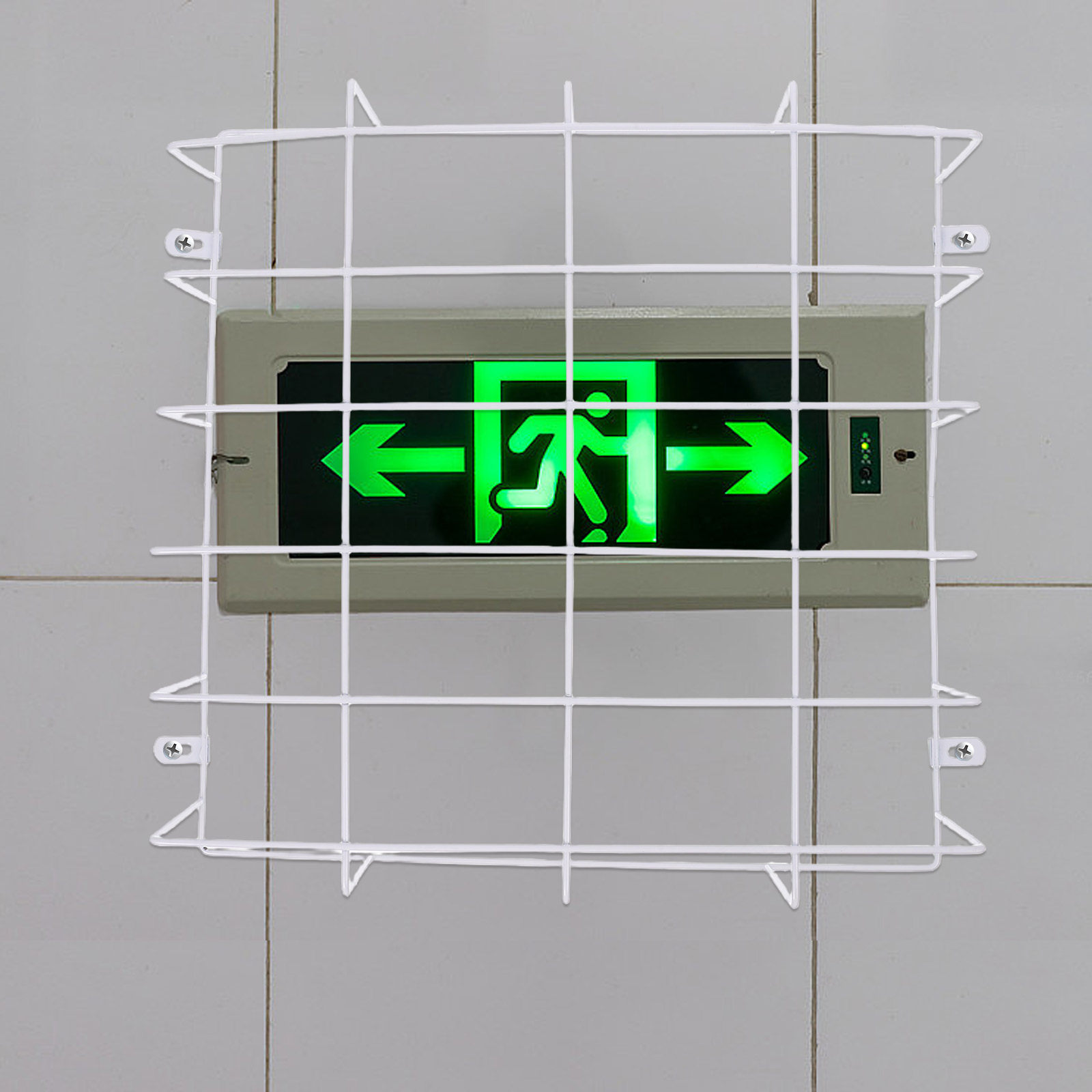 Emergency Light Protective Cag - Emergency Exit Sign avaliação e preço