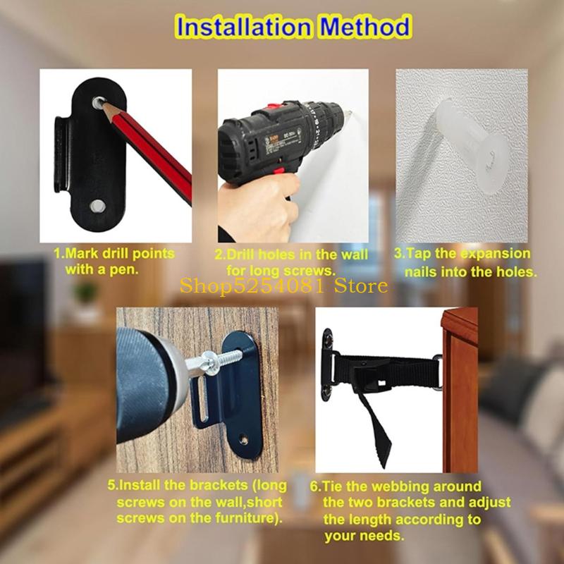 AXYC Anti Fall Stabilizing Str - Earthquake Anchor Strap avaliação e preço