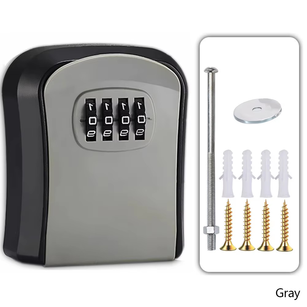 Wall Mount Key Lock Box with 4 - Lockbox Key Secure avaliação e preço