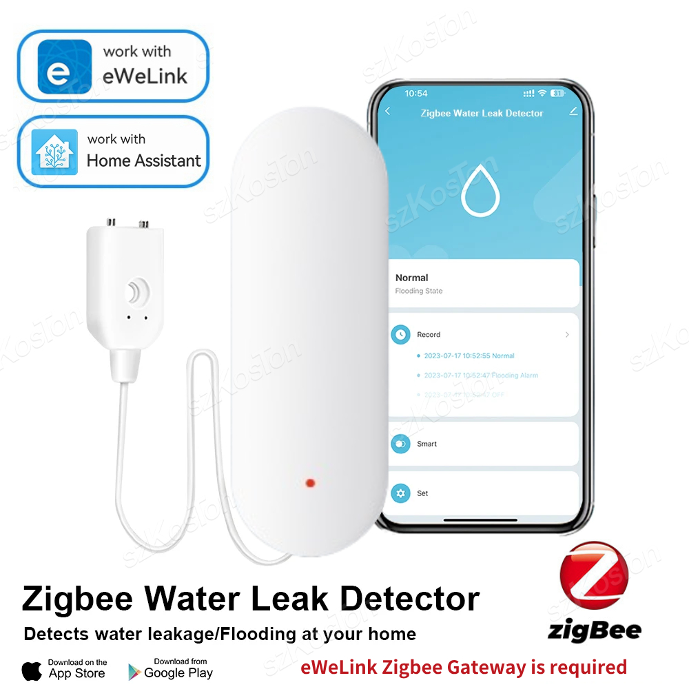 ZigBee 3.0 Water Leakage Senso - Water Alarm Sensor avaliação e preço
