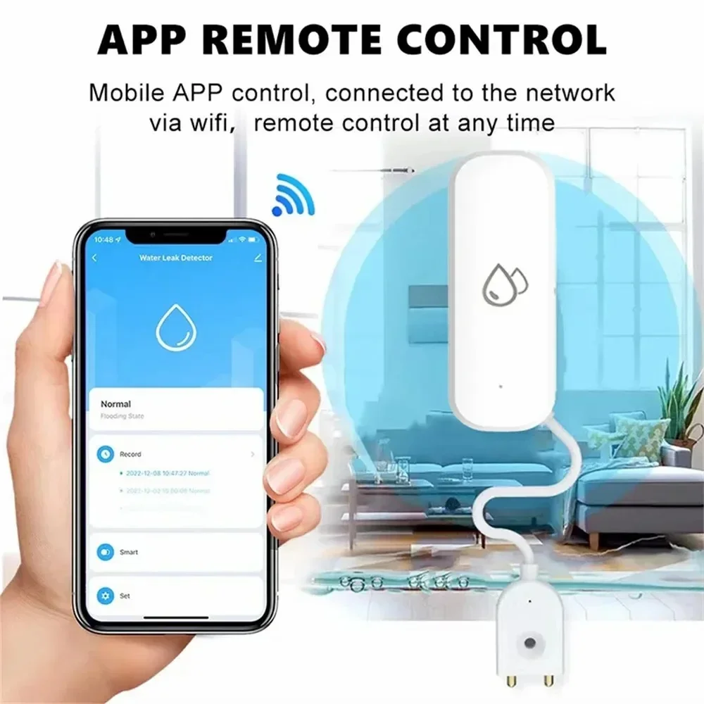 Tuya WiFi Water Sensor Leakage - Water Alarm Sensor avaliação e preço