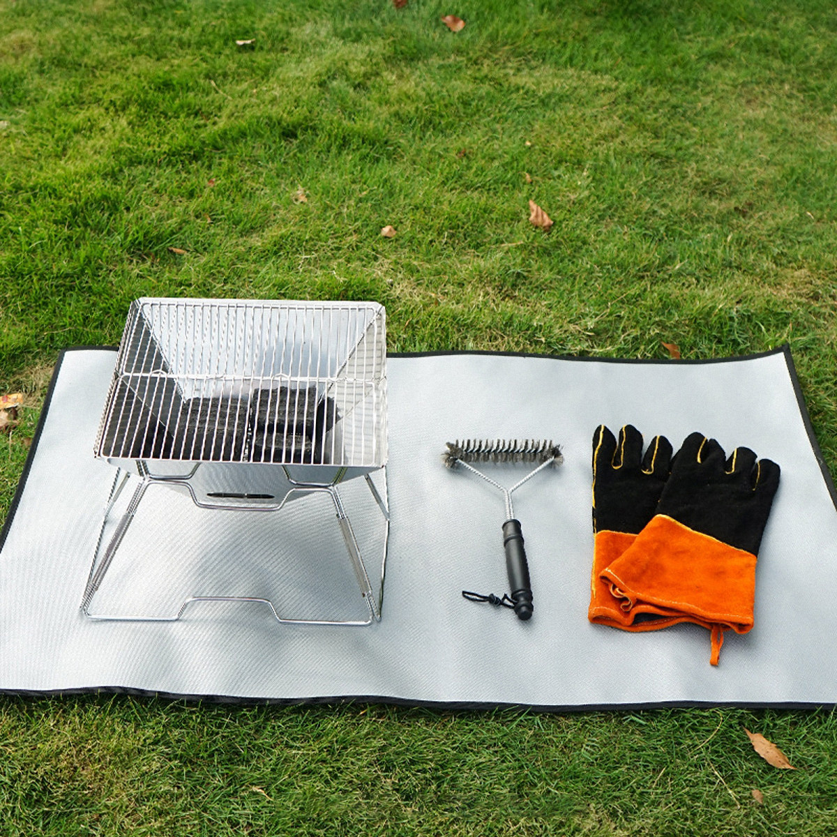 1Pcs Fire Blanket Silver Fire  - Fire Blanket Kitchen avaliação e preço