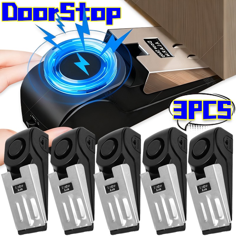 3/1Pcs Door Resistance Alarm W - Door Stop Alarm avaliação e preço