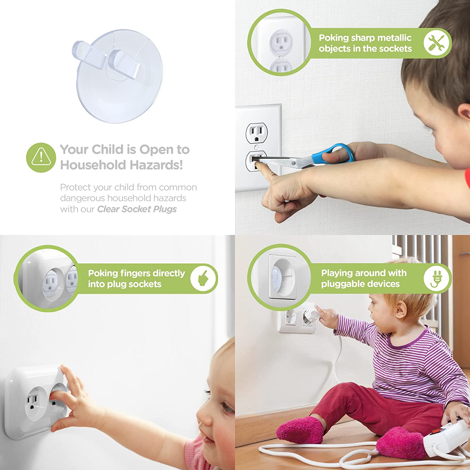 10pcs Outlet Covers, American  - Outlet Cover Baby avaliação e preço