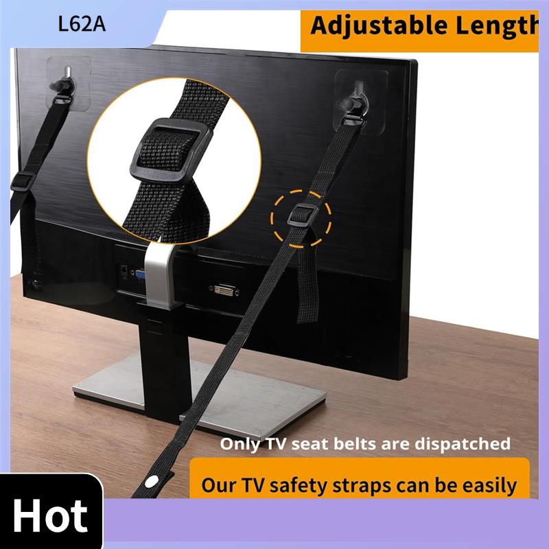 L62A 4 PCS Adjustable TV Safet - Earthquake Anchor Strap avaliação e preço